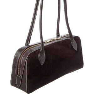 NEW ✅ Persaman New York Hazel Suede Shoulder Bag BROWN ⭐ NEW